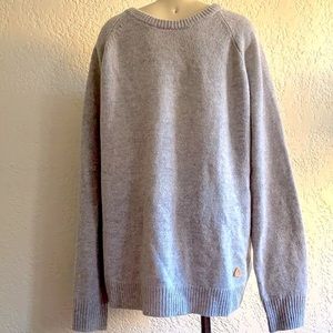 NWT BURTON wool blend gray sweater XL(run big )